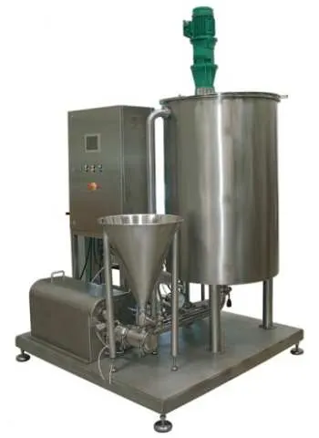 Batch solids dispersion mixer